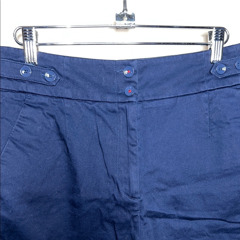 H&M Blue High Waist Tailored Shorts - Picture 3 of 7